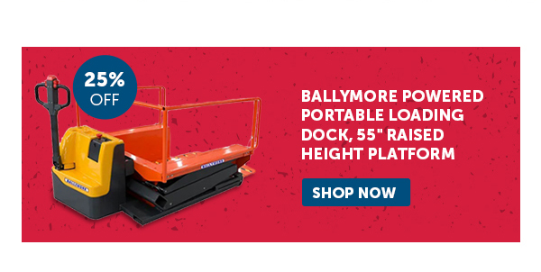 Ban_Ballymore Powered Portable Loading Dock, 55" Raised Height Platform - Shop Now