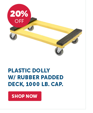 Pro_Cta_Plastic Dolly W/ Rubber Padded Deck, 1000 Lb. Cap. - Shop Now