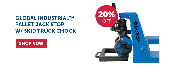 Pro_Cta_Global Industrial Pallet Jack Stop W/ Skid Truck Chock - Shop Now