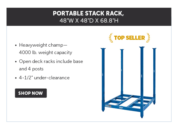 Pro_Cta_Global Industrial Portable Stack Rack, 48"W x 48"D x 68.8"H - Shop Now