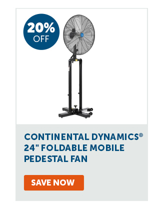 Pro_Cta_Continental Dynamics 24" Foldable Mobile Pedestal Fan - Save Now