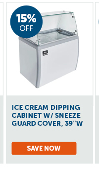 Pro_Cta_Ice Cream Dipping Cabinet w/ Sneeze Guard Cover, 39"W - Save Now