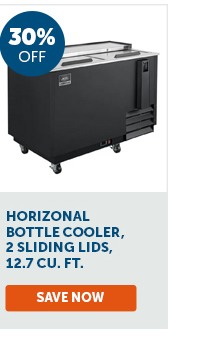 Pro_Cta_Horizonal Bottle Cooler, 2 Sliding Lids, 12.7 Cu. Ft. - Save Now