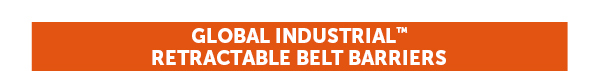 Global Industrial Retractable Belt Barriers