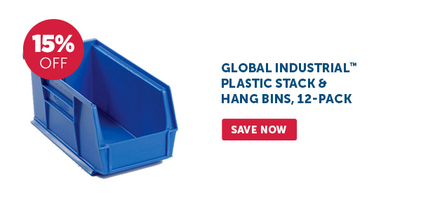 Pro_Cta_Global Industrial Plastic Stack & Hang Bins, 12-Pack - Save Now