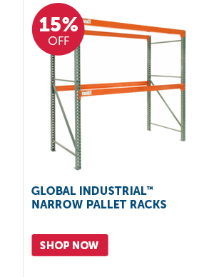 Pro_Cta_Global Industrial Narrow Pallet Racks - Shop Now