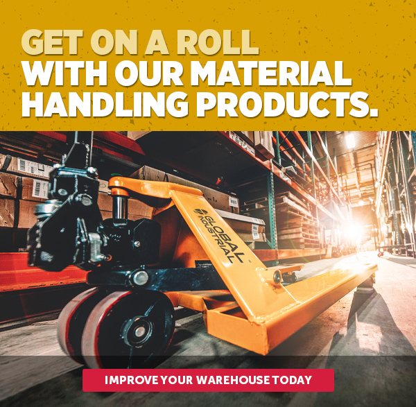Her_Cta_Get On A Roll With Our Material Handling Products. - Improve Your Warehouse Today