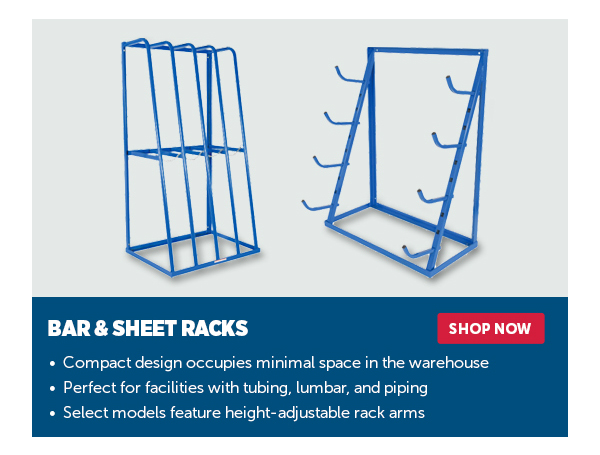 Pro_Cta_Bar & Sheet Racks - Shop Now