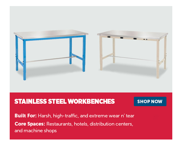 Pro_Cta_Stainless Steel Workbenches - Shop Now