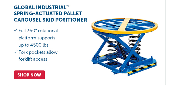 Pro_Cta_Global Industrial Spring-Actuated Pallet Carousel Skid Positioner - Shop Now