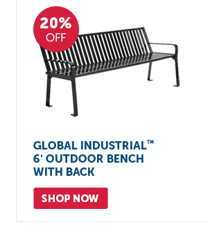 Pro_Cta_Global Industrial 6' Outdoor Bench with Back - Shop Now