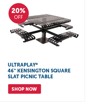 Pro_Cta_UltraPlay 46" Kensington Square Slat Picnic Table - Shop Now