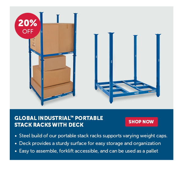 Pro_Cta_Global Industrial Portable Stack Racks with Deck - Shop Now