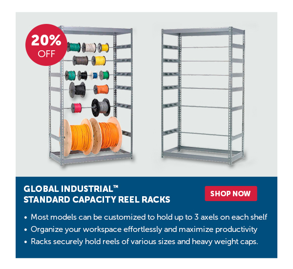 Pro_Cta_Global Industrial Standard Capacity Reel Racks - Shop Now