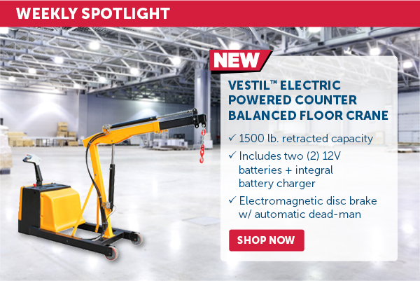 Pro_Cta_Vestil Electric Powered Counter Balanced Floor Crane - Shop Now