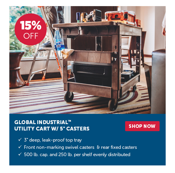 Pro_Cta_Global Industrial Utility Cart w/ 5" Casters - Shop Now