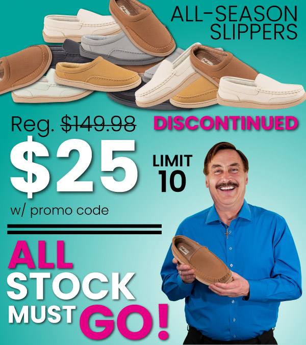 Mike Lindell's Biggest Slipper Sale! My Pillow