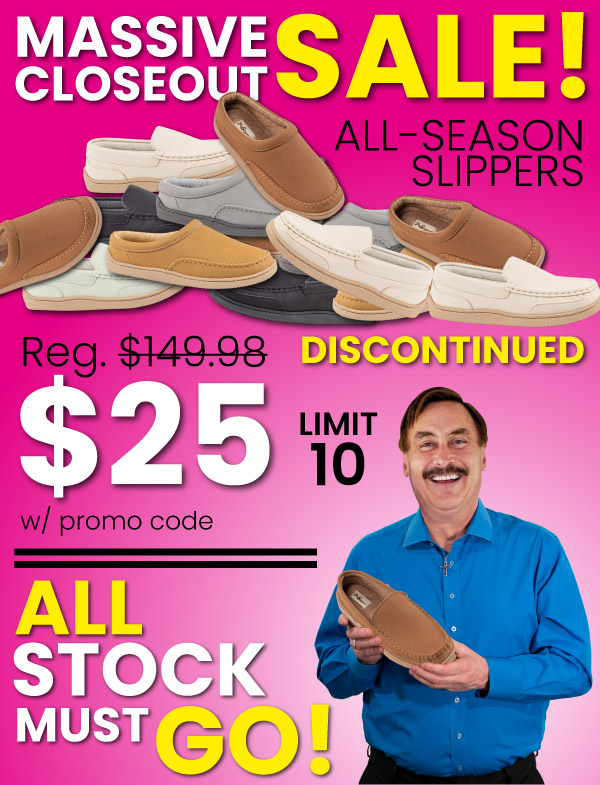 Discontinued MySlipper Sale! My Pillow