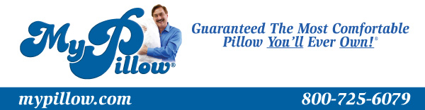  e % Guaranteed The Most Comfortable y Pillow Youll Ever Qwn! ow" mypillow.com 800-725-6079 