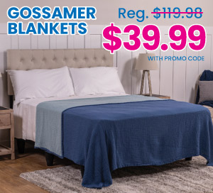 Gossamer Blankets $29.99 With Promo Code