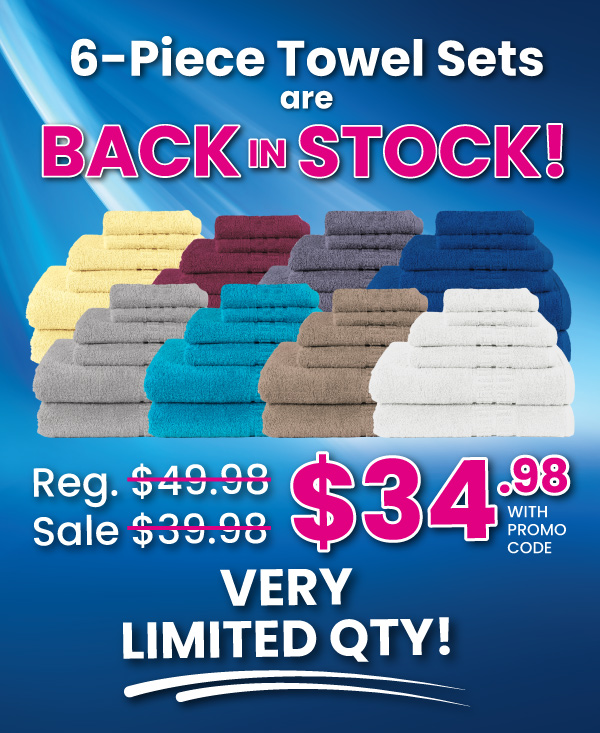 6-Piece Towel Sets