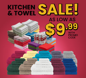 Kitchen & Towel Sale As Low As $9.99 With Promo Code