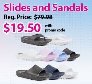 Slide & Sandals $19.50 With Promo Code