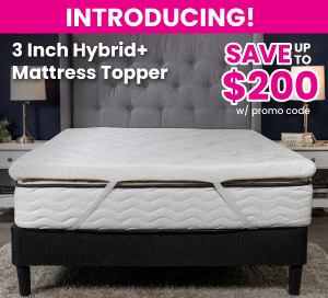 3 Inch Hybrid + Mattress Topper!