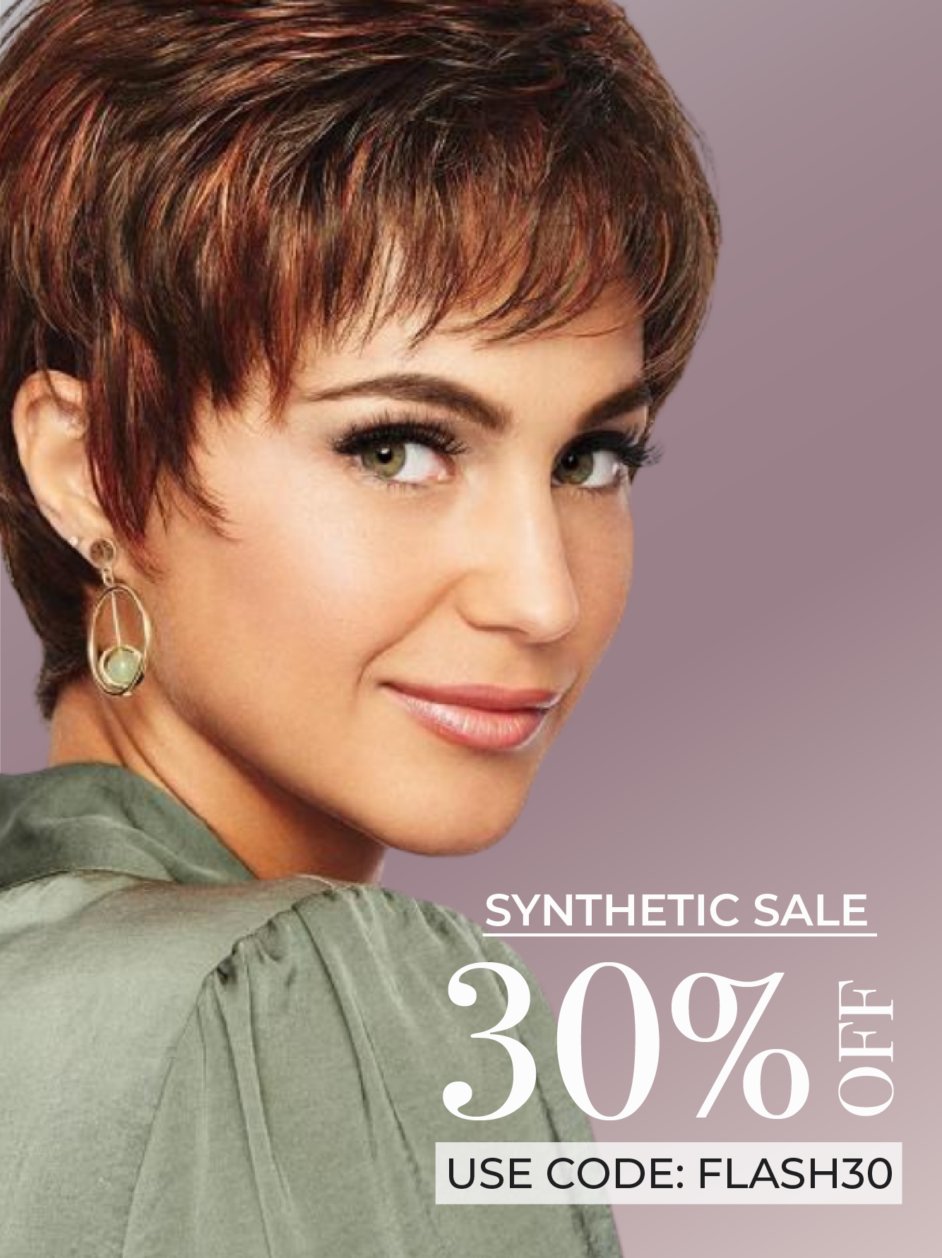 Take 30% off synthetic wigs today only