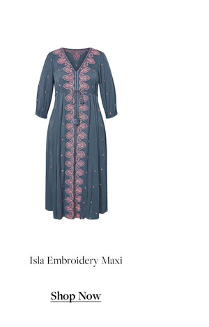 Shop Isla Embroidery Maxi Dress