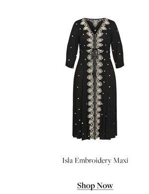Shop Isla Embroidery Maxi Dress