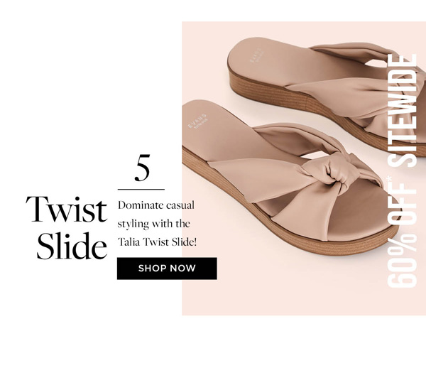 Shop WIDE FIT Talia Twist Slide