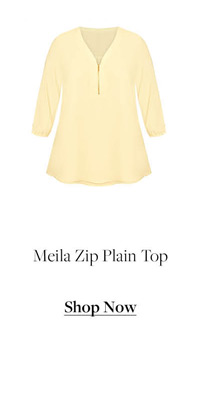 Shop Meila Zip Plain Top