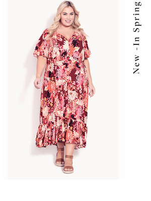 Shop Sasha Flutter Sleeve Maxi Dress