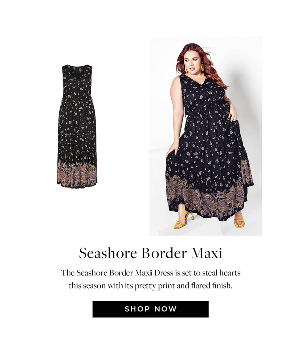 Seashore Maxi Border Dress