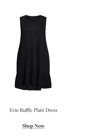 Shop Evie Ruffle Plain Dress