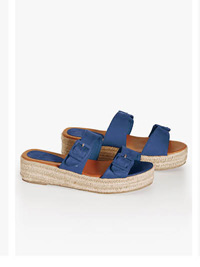 WIDE FIT Two Strap Flatform Sandal