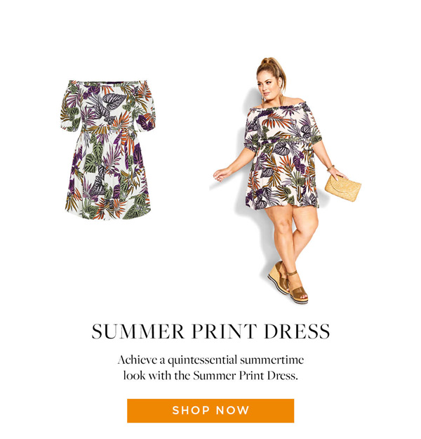 Shop Summer Print Dress