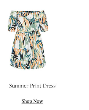Shop Summer Print Dress