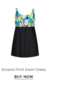 Shop The Empire Print Swim Dress