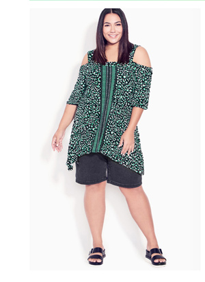 Shop The Cold Shoulder Placement Tunic