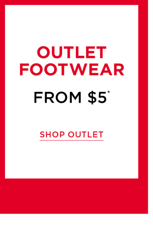 Shop Outlet* Footwear
