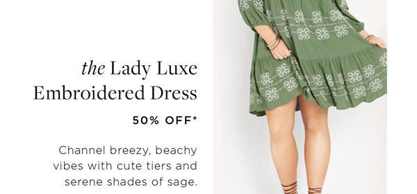 Shop The Lady Luxe Embroidered Dress