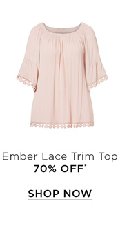 Shop The Ember Lace Trim Top