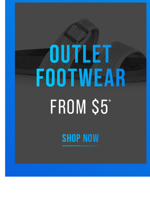 Shop Outlet* Footwear