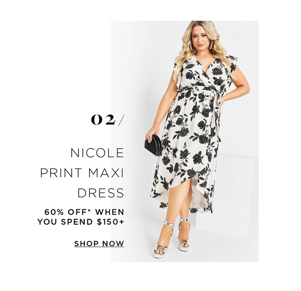 Shop The Nicole Print Maxi Dress