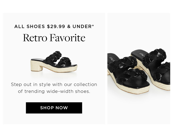 Shop All Shoes $29.99 & Under*