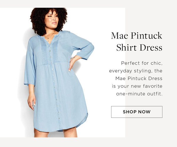 Shop The Mae Pintuck Shirt Dress