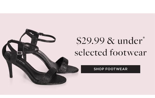 Shop $29.99 & Under* All Shoes