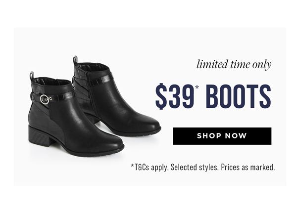 Shop $39* Boots